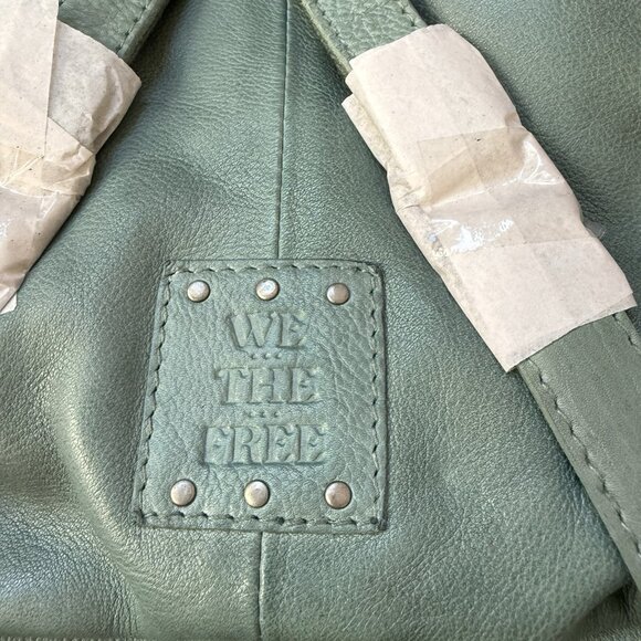 Free People We the Free Soho Convertible Sling Green Women’s Leather Bag NWT - Picture 10 of 14
